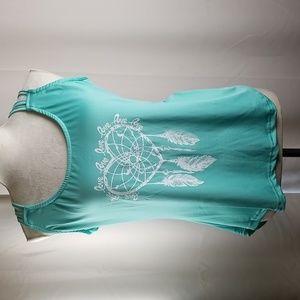 Teal camisole top XL